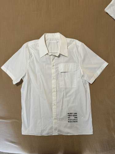 HELMUT LANG ボタンダウン　前開き ポロシャツ　イタリア製 M329 HELMUT LANG ボタンダウン 前開き ポロシャツ イタリア製 M329
