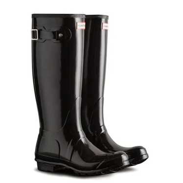 Hunter Hunter Black Original Tall Gloss Waterproof