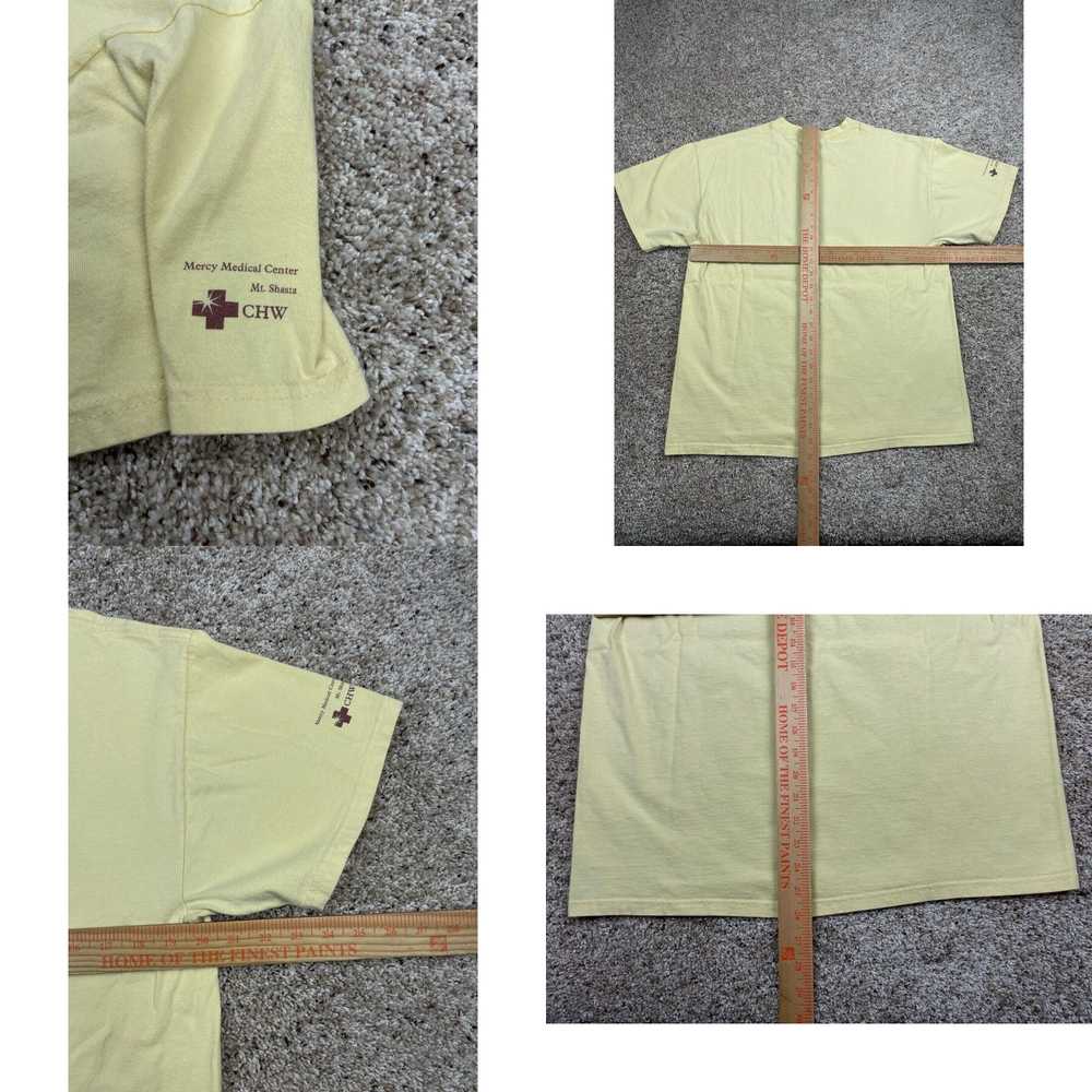 Hanes Yellow Vintage Mens Graphic Short Sleeve Mt… - image 8