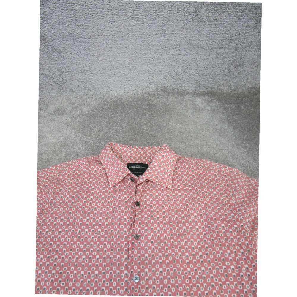 Rodd & Gunn Mens Large Pink Cotton Button Front S… - image 2