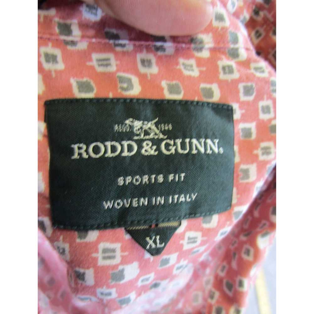 Rodd & Gunn Mens Large Pink Cotton Button Front S… - image 6