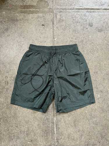 Streetwear × Vintage Crinkle Nylon Shorts Green