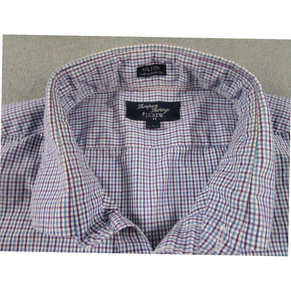 J.Crew Mens Thompson Slim Fit Large Blue Plaid Co… - image 5