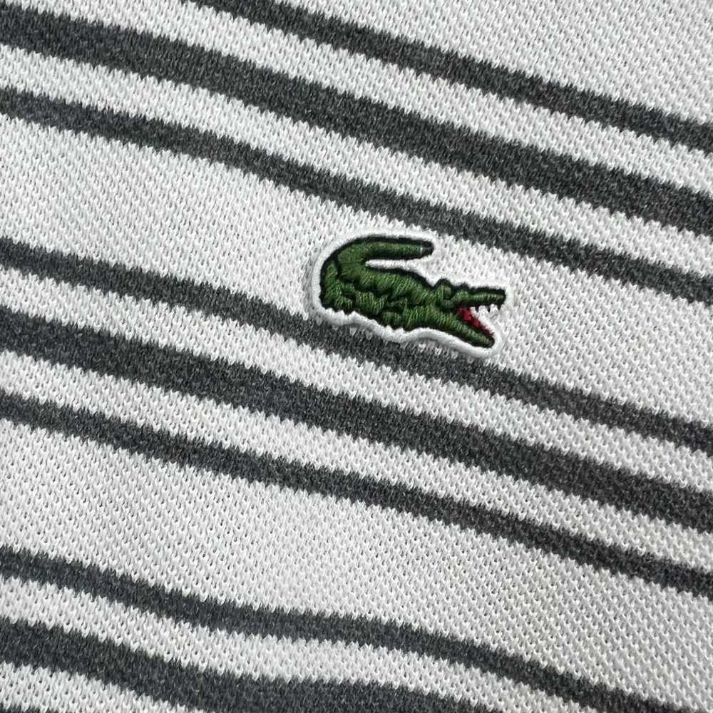 Lacoste Men's Lacoste White Grey Stripe Polo Regu… - image 2