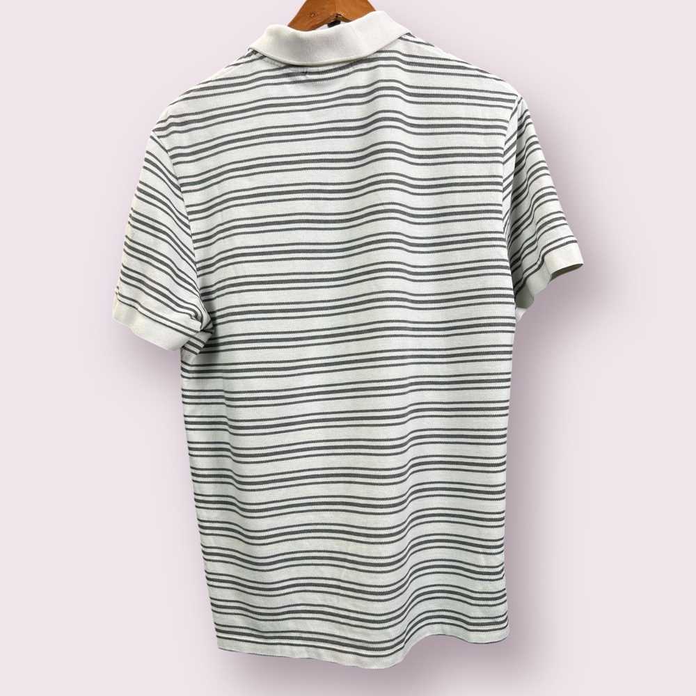 Lacoste Men's Lacoste White Grey Stripe Polo Regu… - image 5