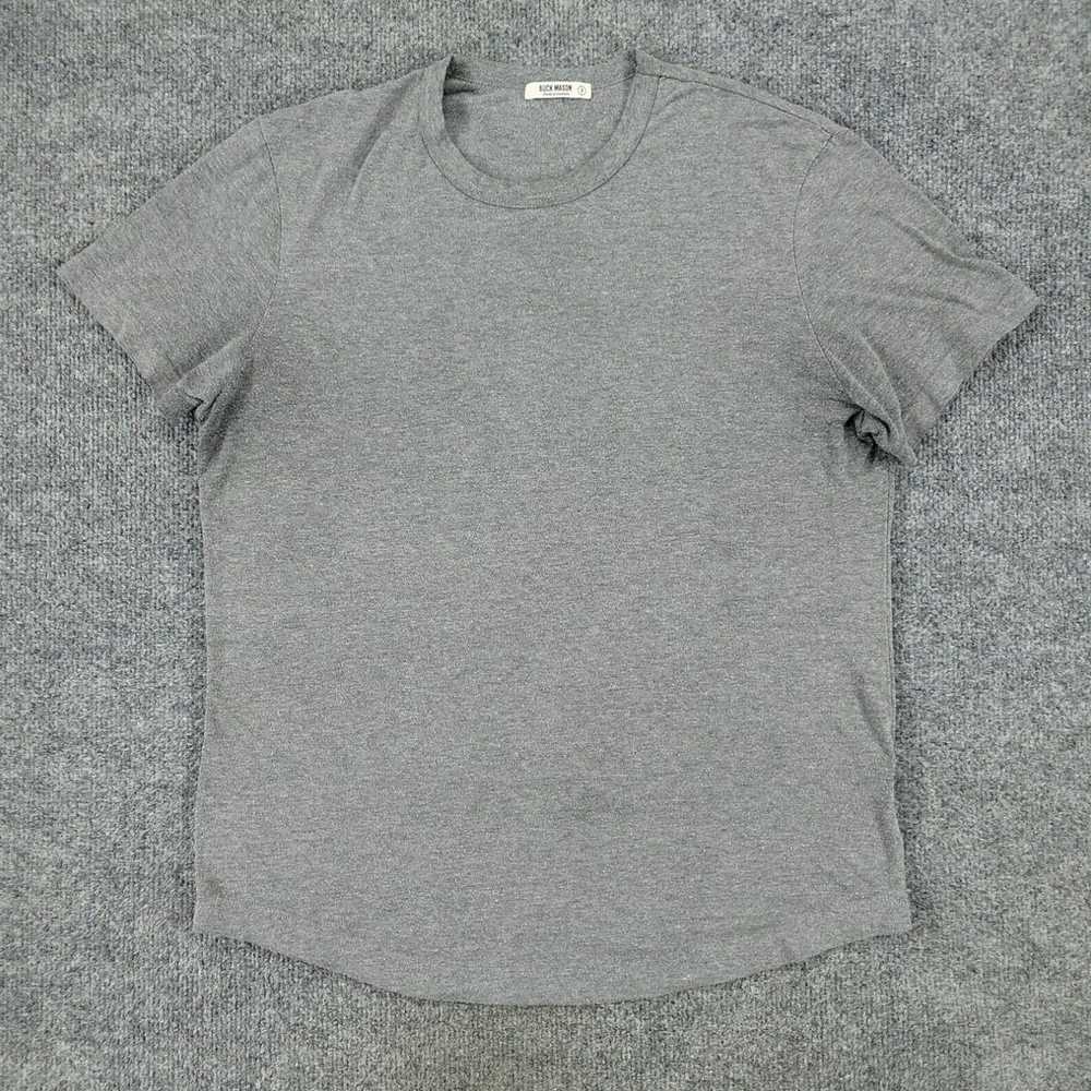 Buck Mason Small Gray Crew Neck Short Sleeve Curv… - image 1