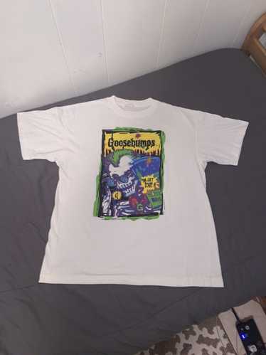 Goosebumps T Shirt Vintage sold 90s You Cant Scare Me RL Stine Curly The Skeleton XL