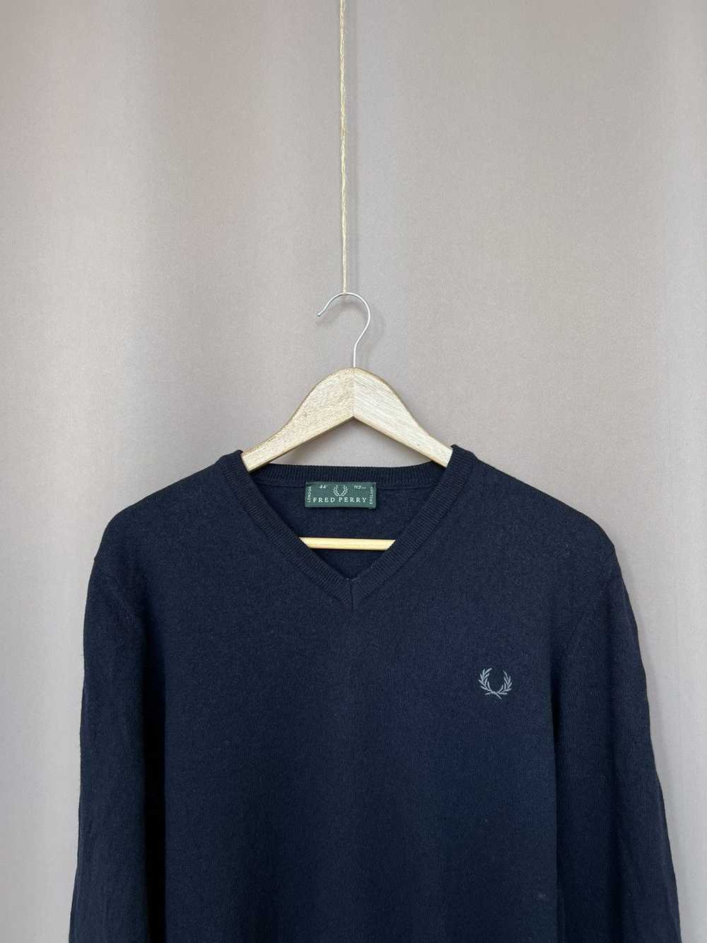 Fred Perry × Vintage Fred Perry V-Neck Jumper Woo… - image 2