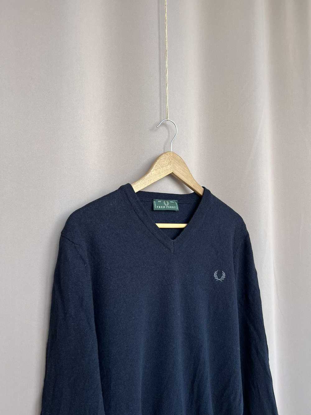 Fred Perry × Vintage Fred Perry V-Neck Jumper Woo… - image 3