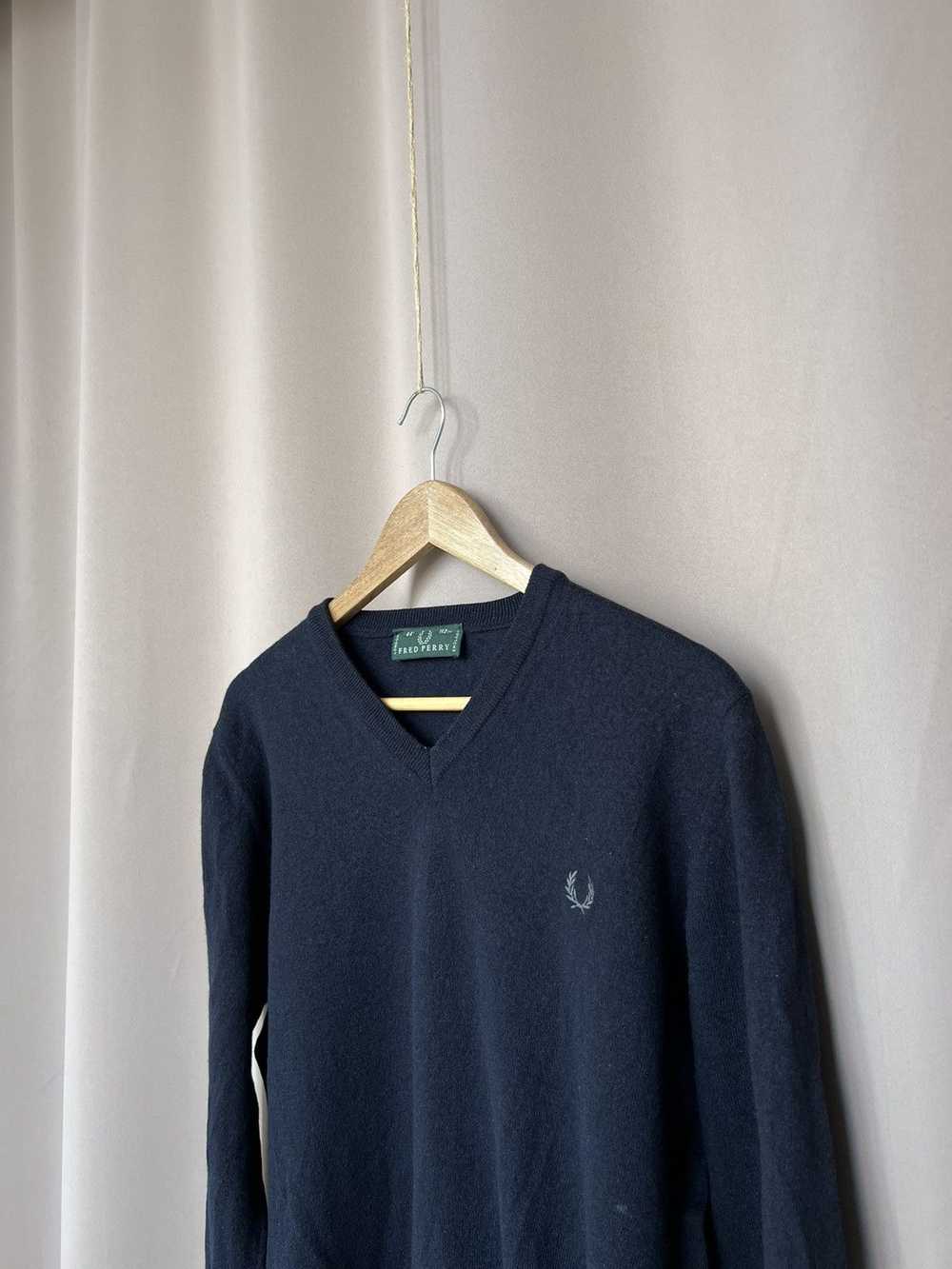 Fred Perry × Vintage Fred Perry V-Neck Jumper Woo… - image 4