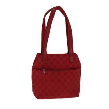 Gucci GUCCI GG Canvas Shoulder Bag Red 002 1075