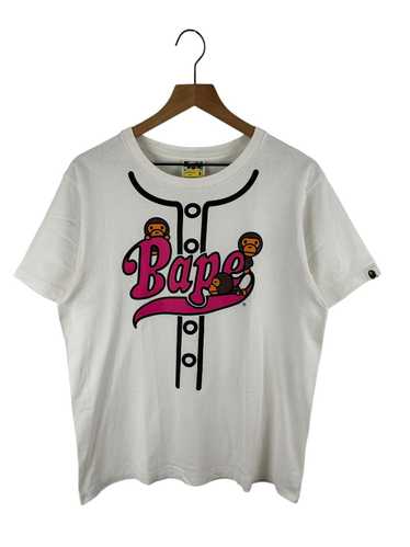 Bape Bape Milo Baseball Print T-Shirt