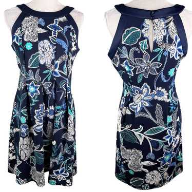 Other Enfocus Studio Dress 10 Navy Floral Sleevele