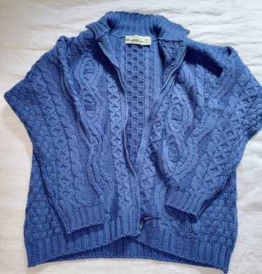 Aran Crafts Cozy Oversized Wool Zip Cardigan