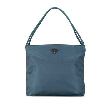 Blue Prada Tessuto City Tote