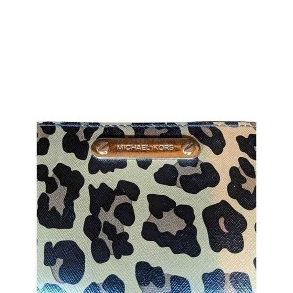 Michael kors wallet clutch leopard print - image 12