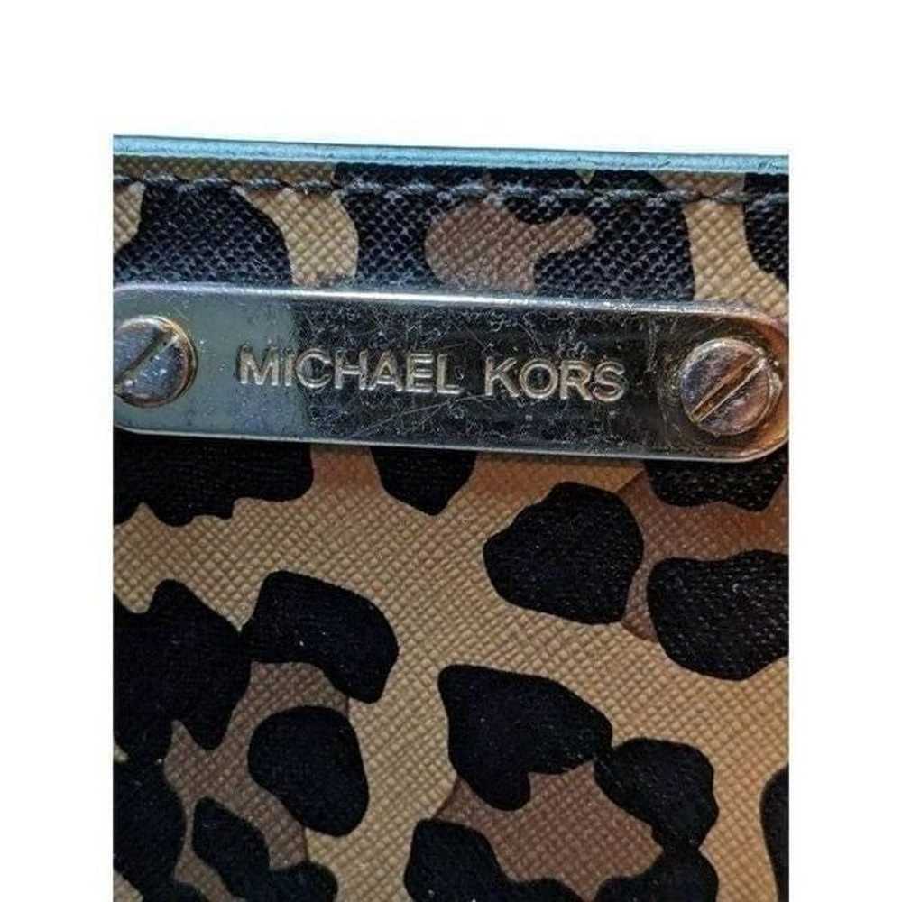 Michael kors wallet clutch leopard print - image 5