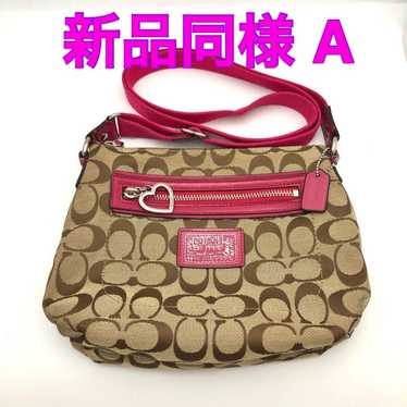 Coach Signature Shoulder Bag Canvas