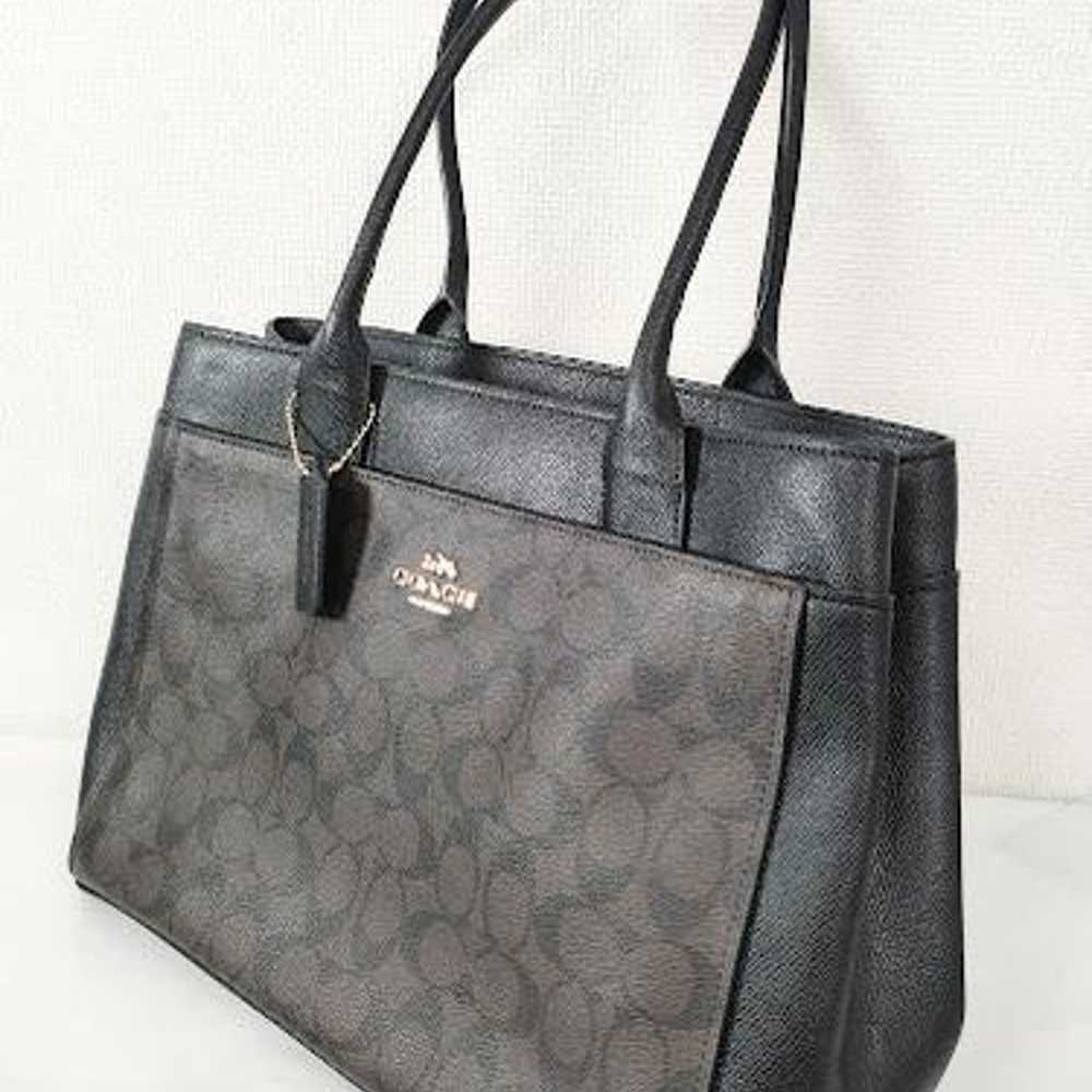 COACH F31475 Tote Bag Signature Handbag - image 3