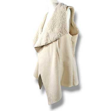 Other EUC Knox Rose Waterfall Open Vest Sz. L Cre… - image 1