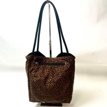 Bottega Veneta Old Reversible Tote Bag Leopard Bla