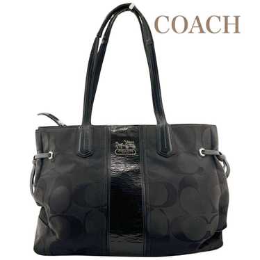 COACH Coach Tote Bag Signature Charlie Black - image 1