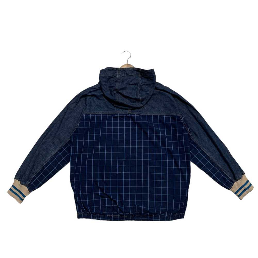 Frapbois Frapbois By Issey Miyake Denim Plaid Hoo… - image 2