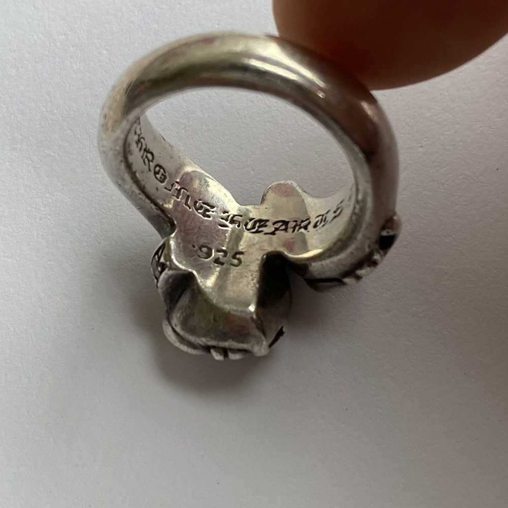 Chrome Hearts Chrome Hearts Diamond Floral Heart … - image 3