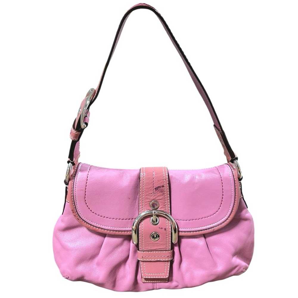 VINTAGE Y2K COACH F15204 Soho Flap Buckle Hobo Sh… - image 1