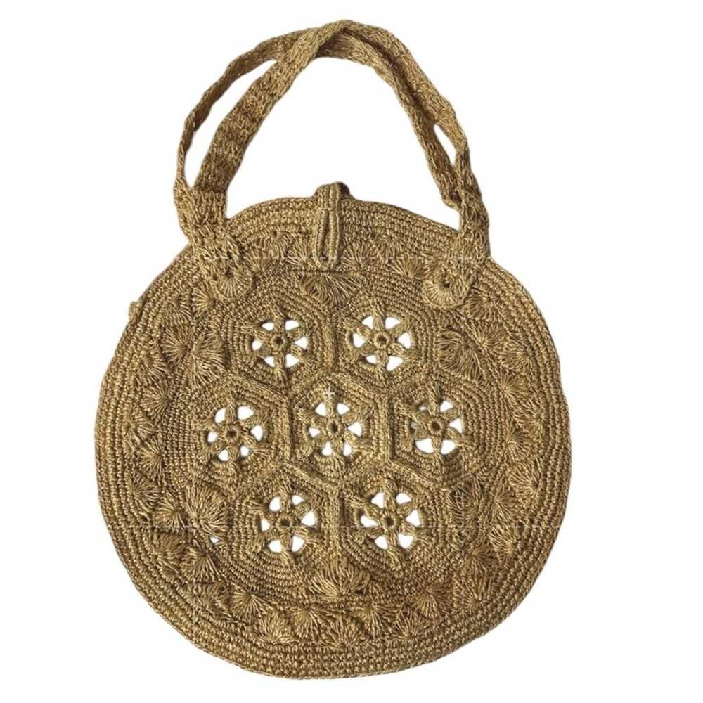 Vintage Summer Festival Round Women's Woven Purse - image 5