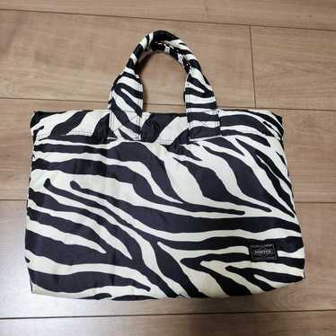 Porter Zebra Pattern Tote Bag