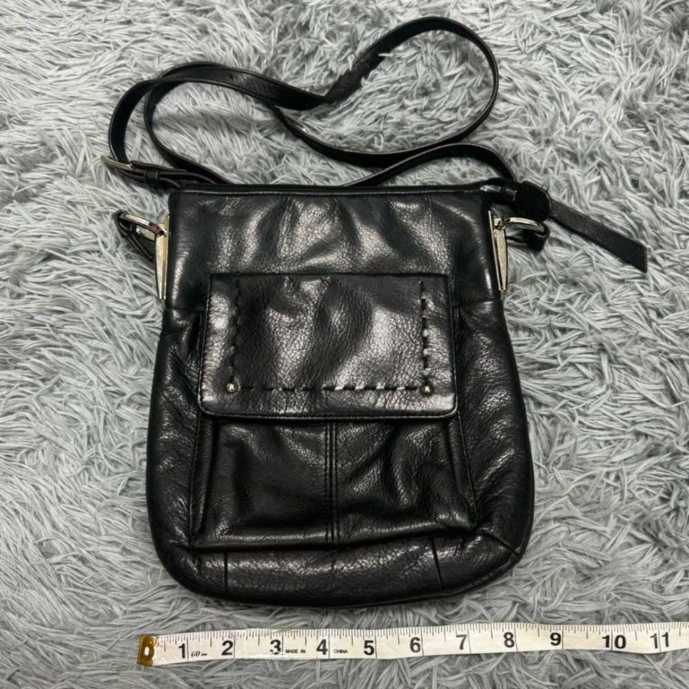 B Makowsky Genuine Leather Black Crossbody Bag - image 11