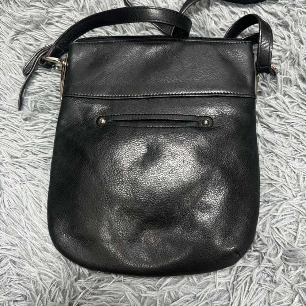 B Makowsky Genuine Leather Black Crossbody Bag - image 6