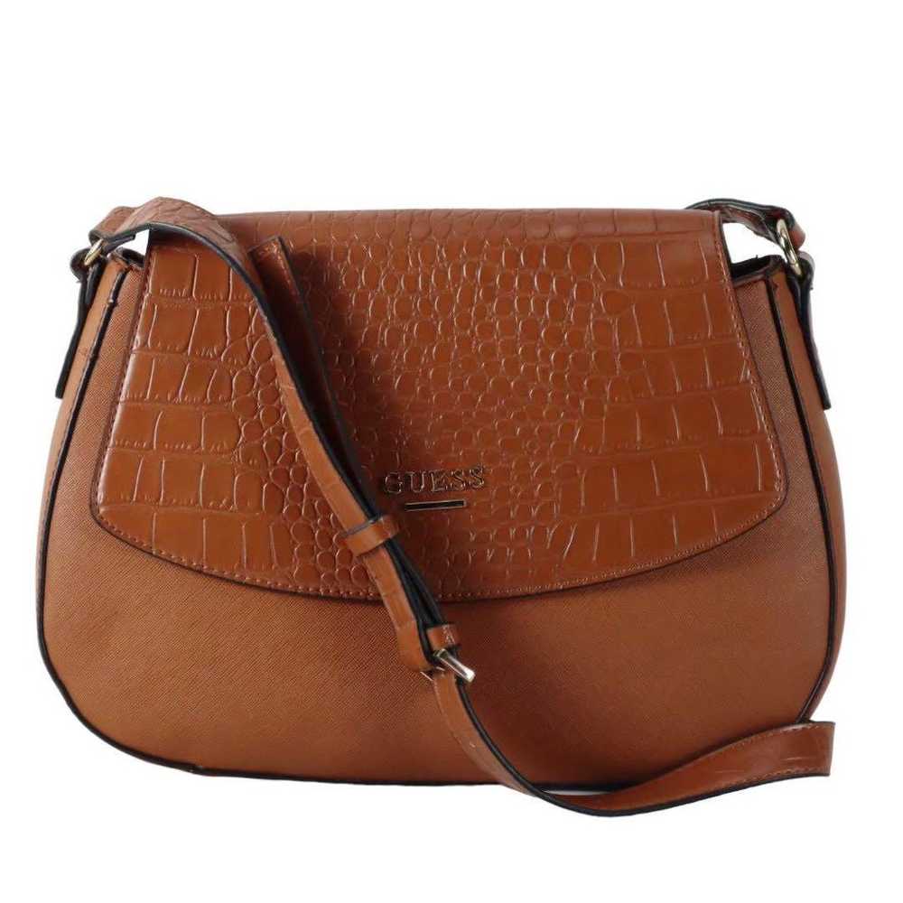 GUESS Shoulder Bag Logo Crossbody Crocodile Patte… - image 1