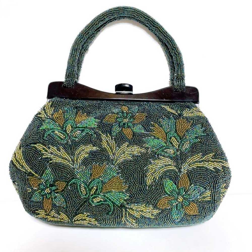 *Flower Pattern* Luxury Beaded Handbag - Japanese… - image 2