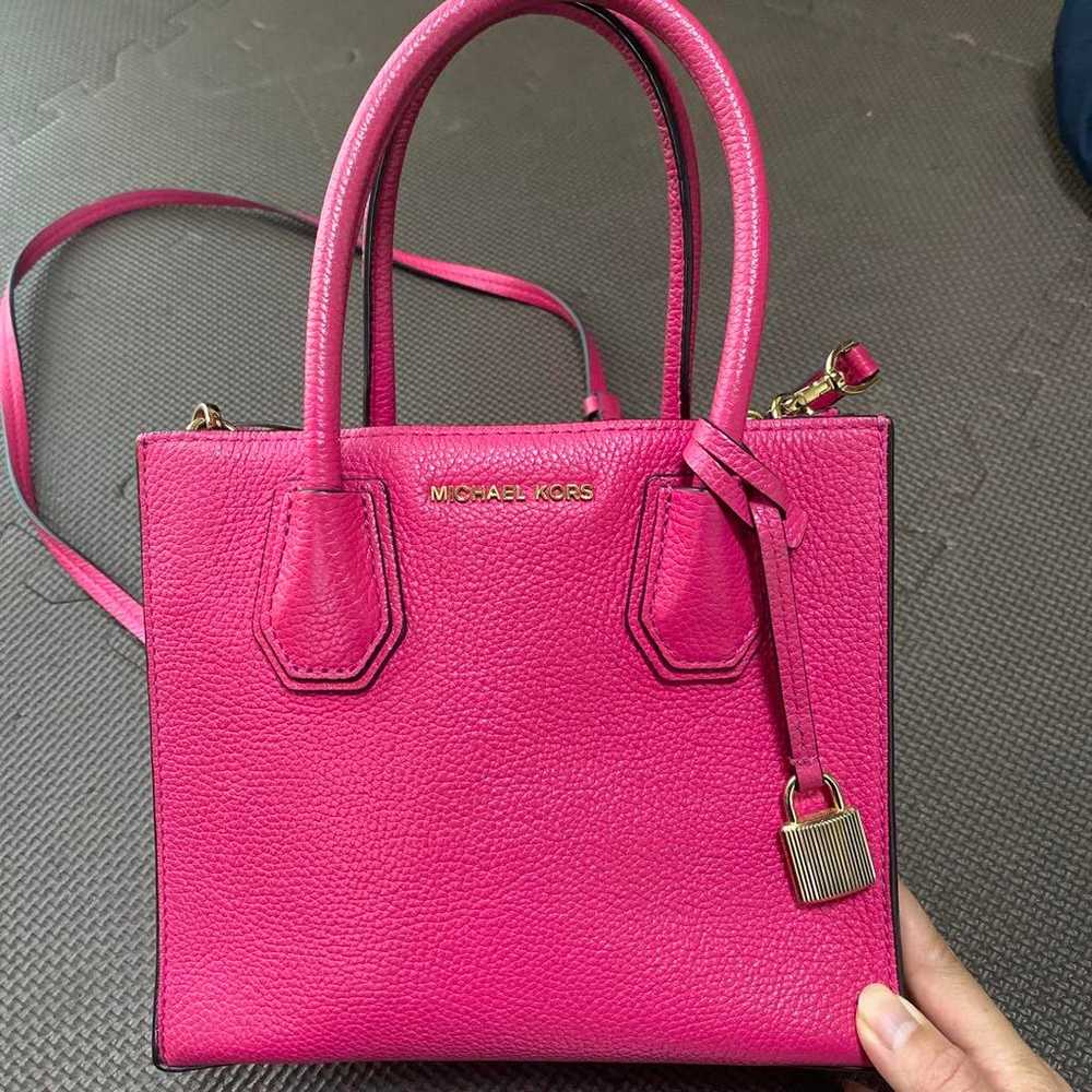 MICHAEL KORS Pink Leather Shoulder Bag - image 1