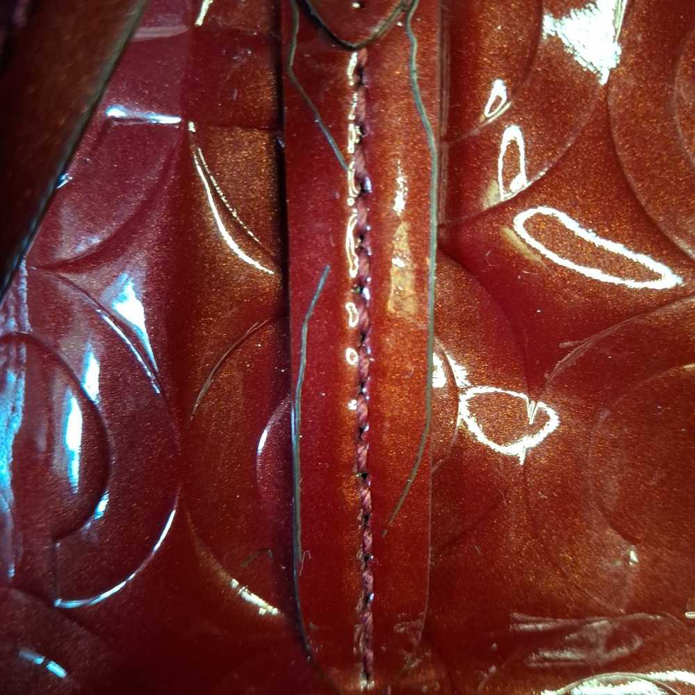 EUC COACH LARGE TOTE BAG PATENT LEATHER - image 10