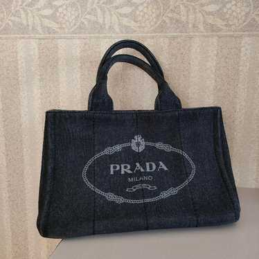 PRADA Canapa Tote Bag