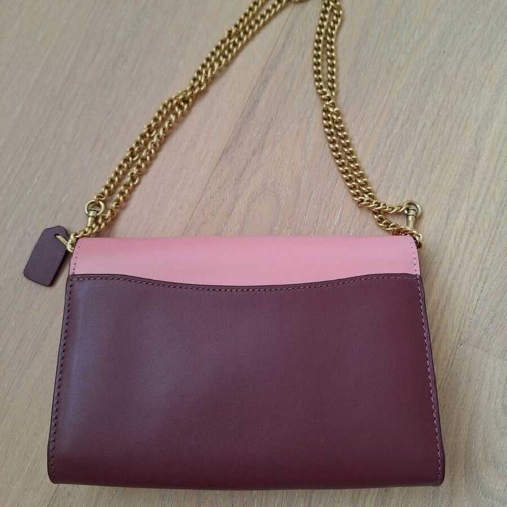 Tabby chain clutch in colorblock signature canvas - image 2