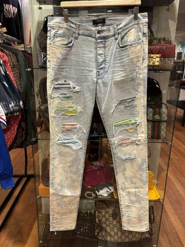 Amiri Amiri Crystal studded multi color mx1 denim 