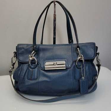 Vintage Y2K Coach 18277 Poppy Kristin Blue Leather