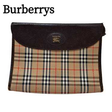 Rare Burberrys second bag clutch Nova check Burber