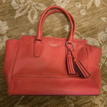 Coach Legacy Candace online Satchel with tassel in pebbled leather 19926