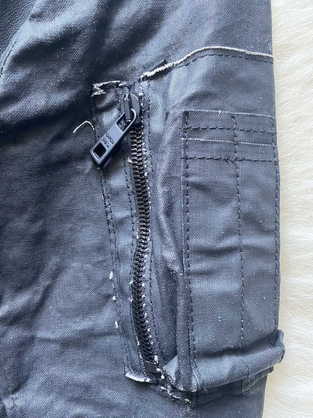 Giorgio Brato Leather/Denim Bomber Jacket - image 2