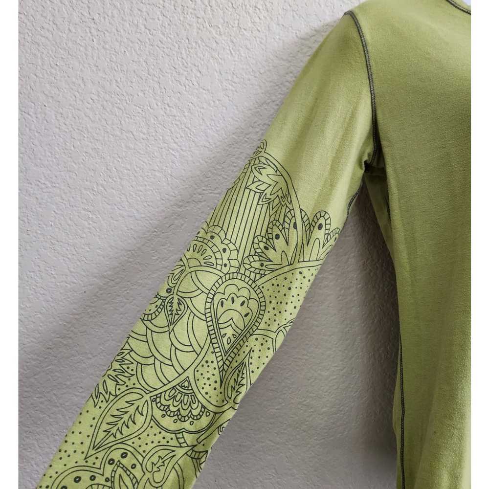 Other Title Nine Lime Green Henley Long Graphic S… - image 2