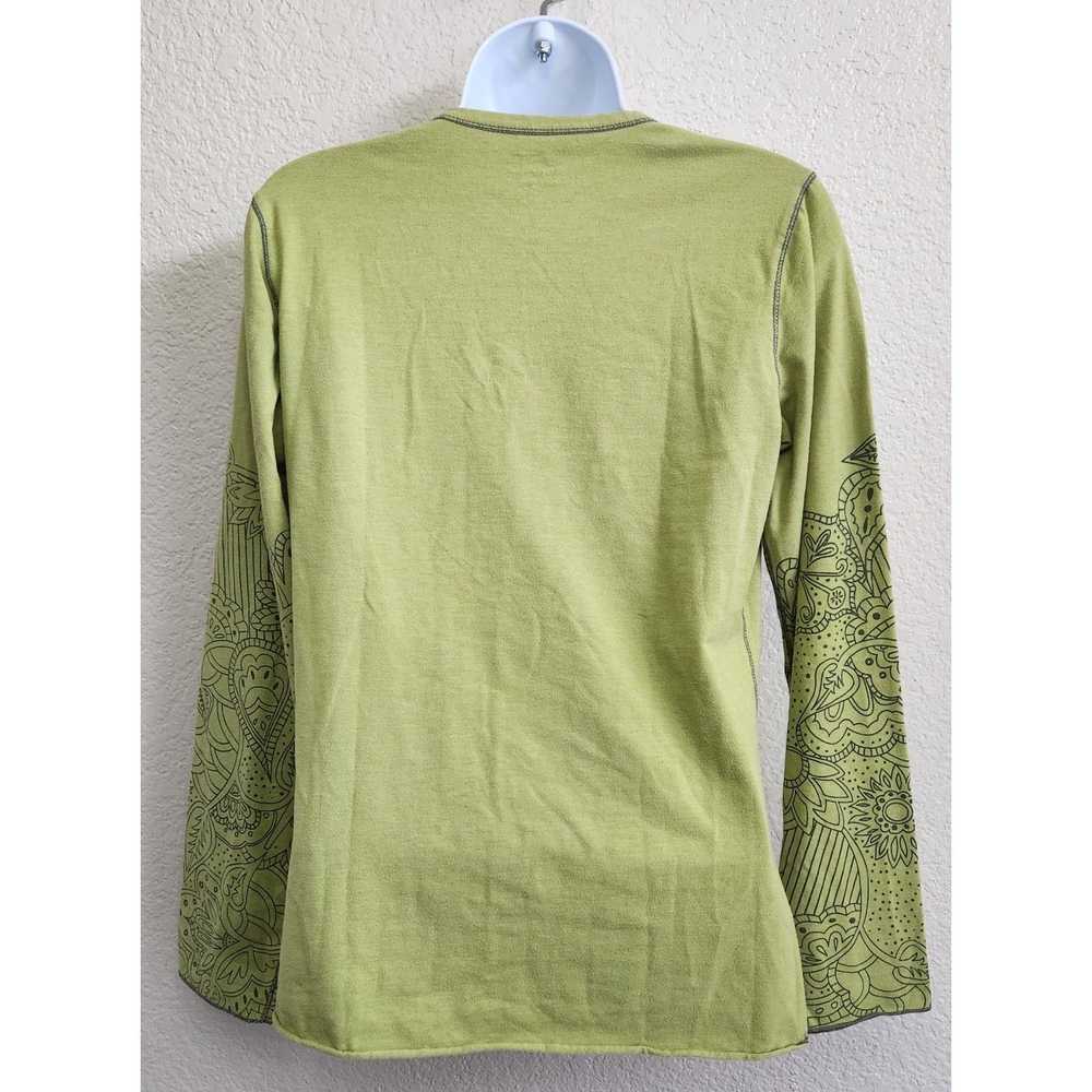 Other Title Nine Lime Green Henley Long Graphic S… - image 3