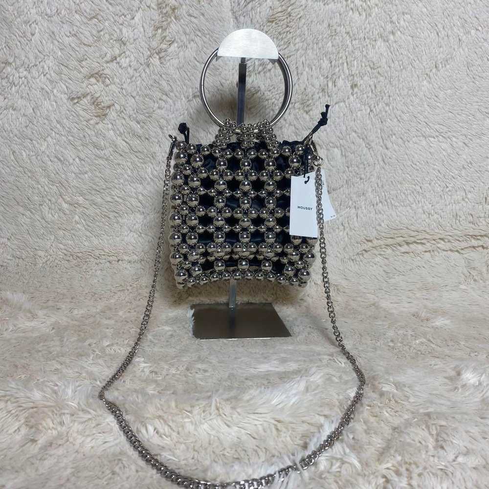 Unused MOUSSY SILVER BEADED MINI bag with tag. - image 2