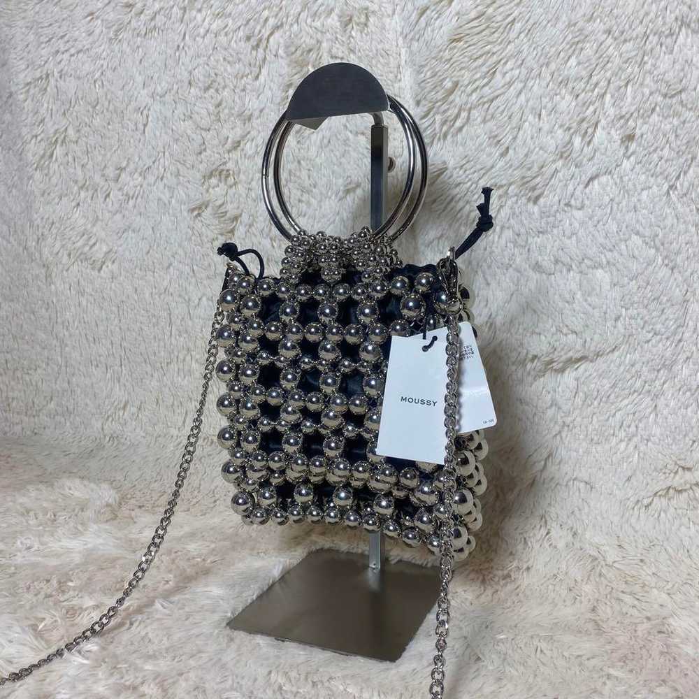 Unused MOUSSY SILVER BEADED MINI bag with tag. - image 4