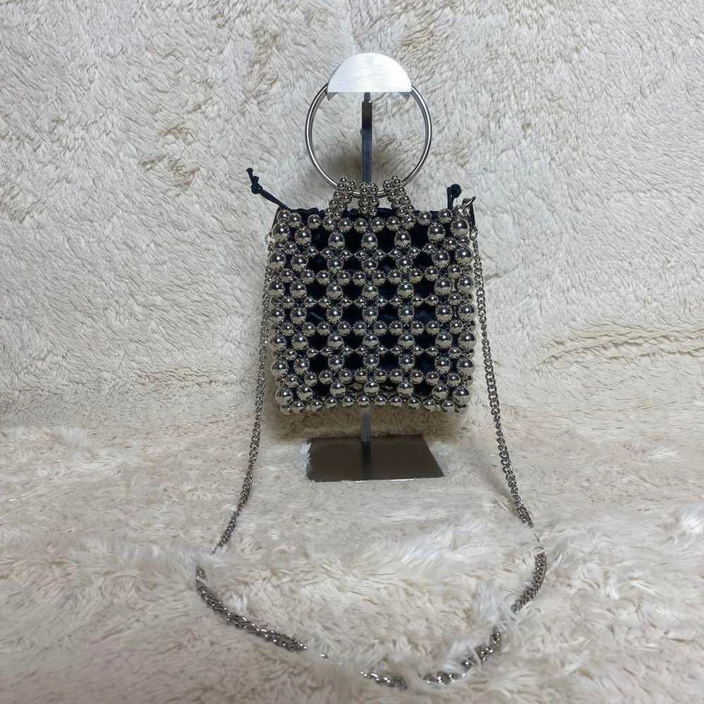 Unused MOUSSY SILVER BEADED MINI bag with tag. - image 6