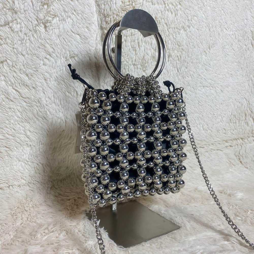 Unused MOUSSY SILVER BEADED MINI bag with tag. - image 7